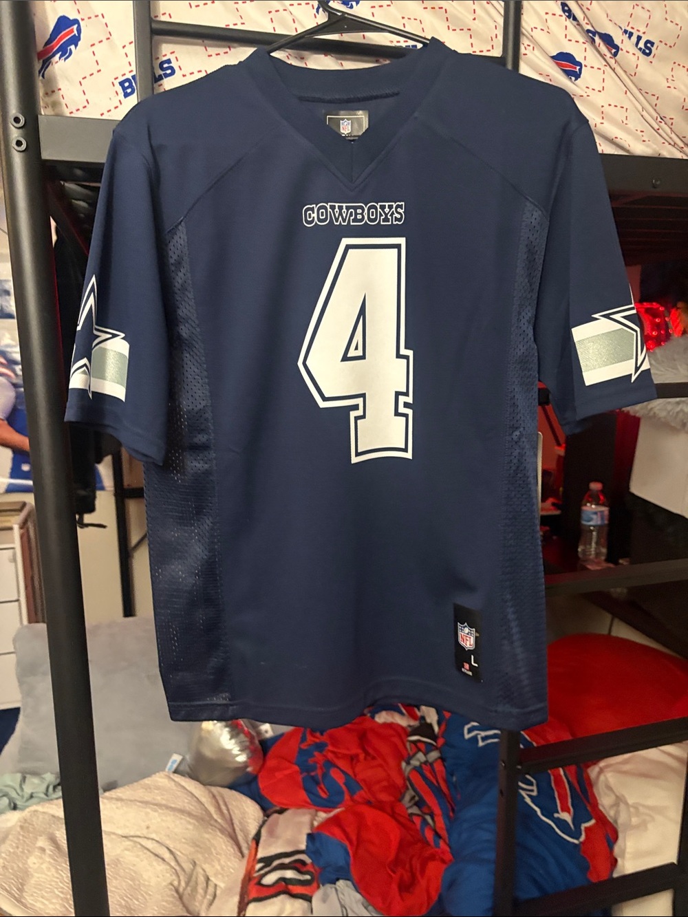 NFL Dallas Cowboys Navy #4 Men's Football Jersey